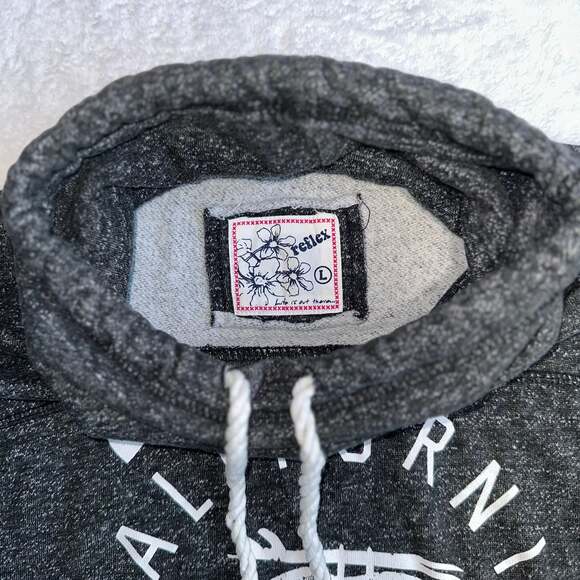 On Fire California Graphic Cowl Neck Sweater - Picture 3 of 7